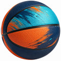 Ballon de basketball extérieur bleu, orange et cyan