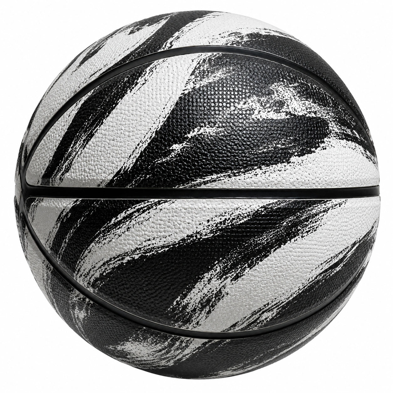 Ballon de basket original noir et blanc pour intérieur et extérieur