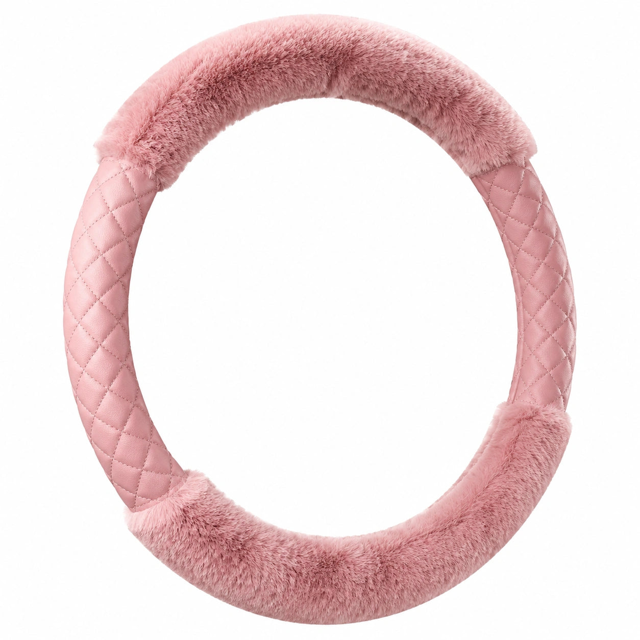 Couvre-Volant en Peluche Rose 37-38cm