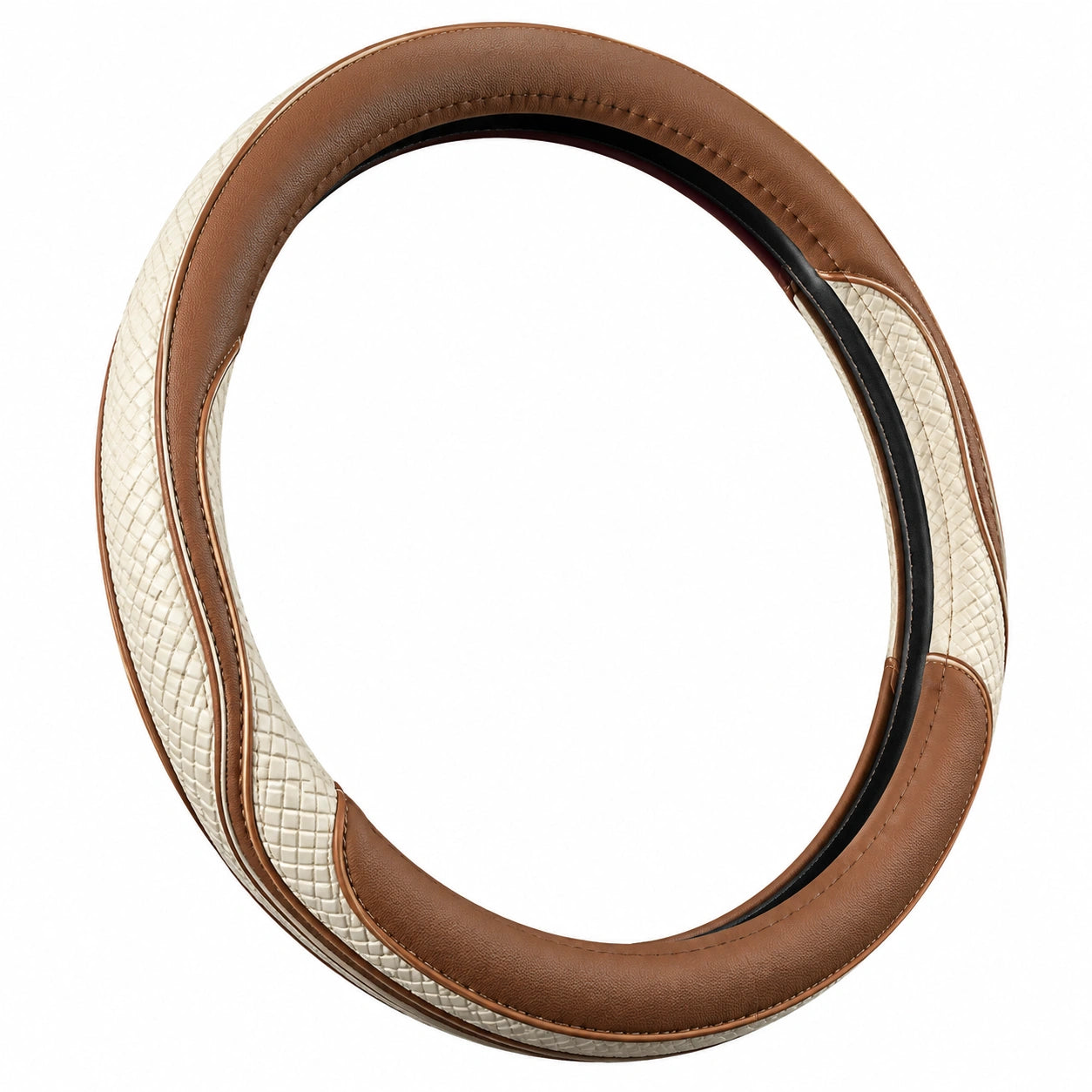 Housse de Volant Ergonomique Marron et Beige 37-38 cm