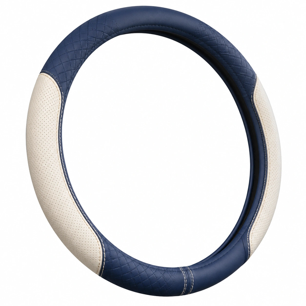 Housse de Volant Bicolore Bleu et Beige