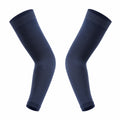 Manchettes de Compression Anti-UV Élastiques Bleu Marine