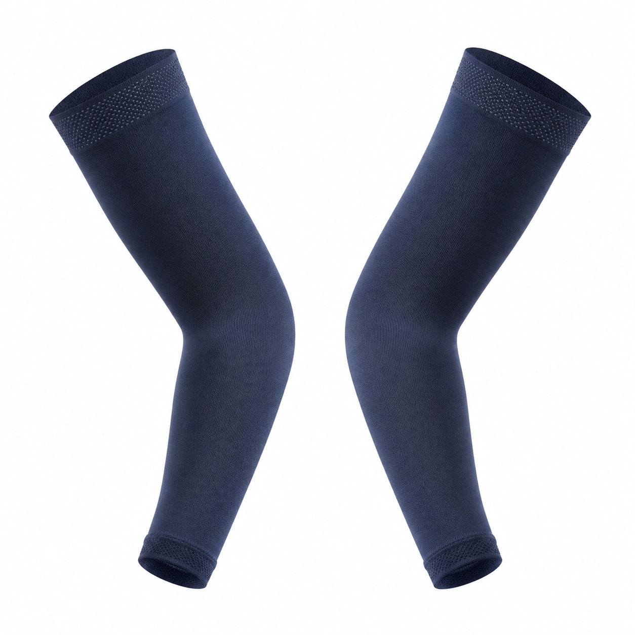 Manchettes de Compression Anti-UV Élastiques Bleu Marine