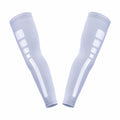 Manchettes de Compression Anti-UV pour Sport - Blanc