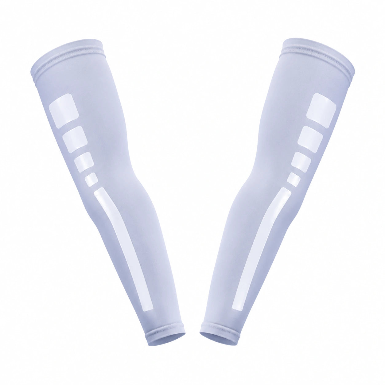 Manchettes de Compression Anti-UV pour Sport - Blanc