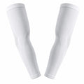 Manchettes de compression anti-UV pour sport en plein air - Blanc