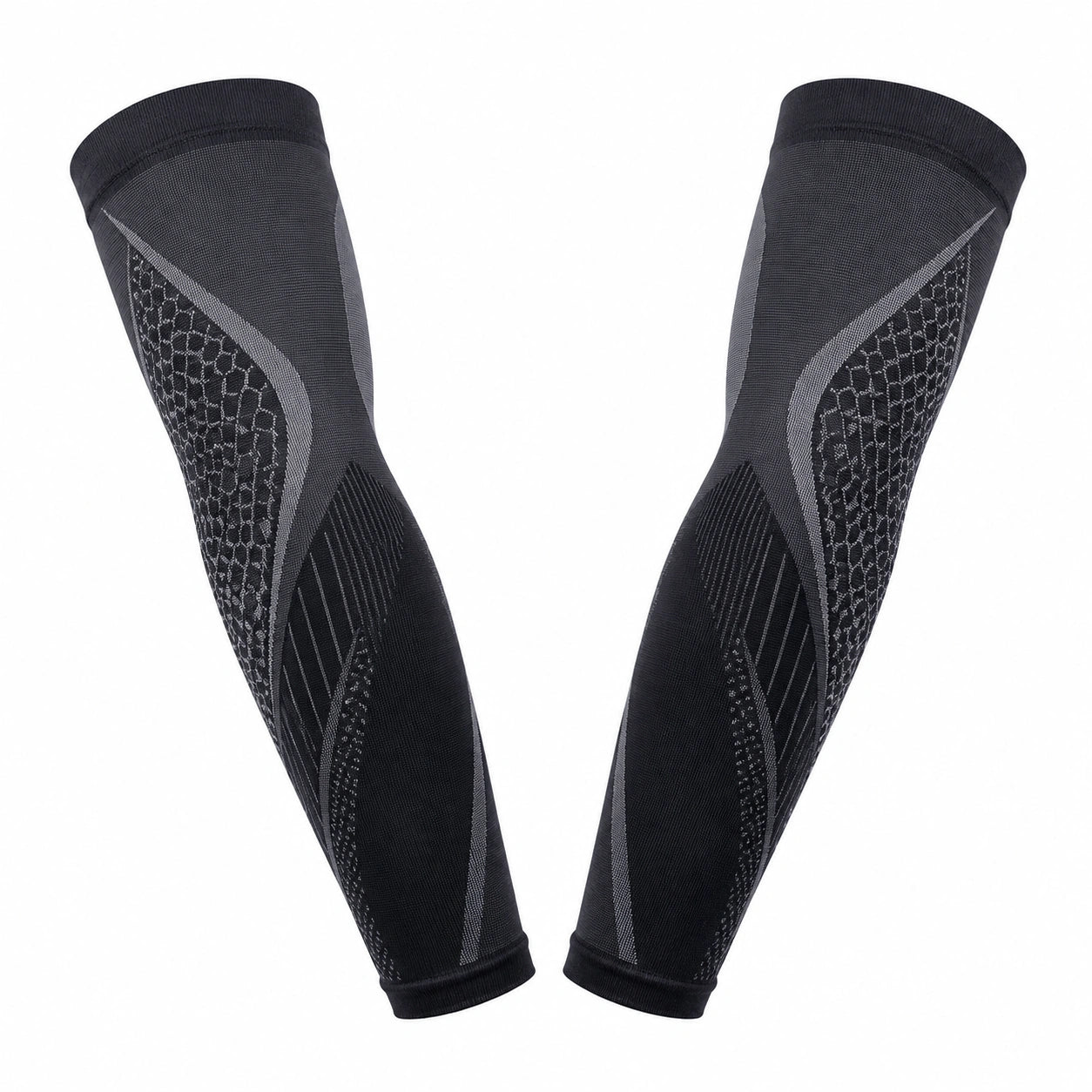 Manchettes de compression noires avec design antidérapant