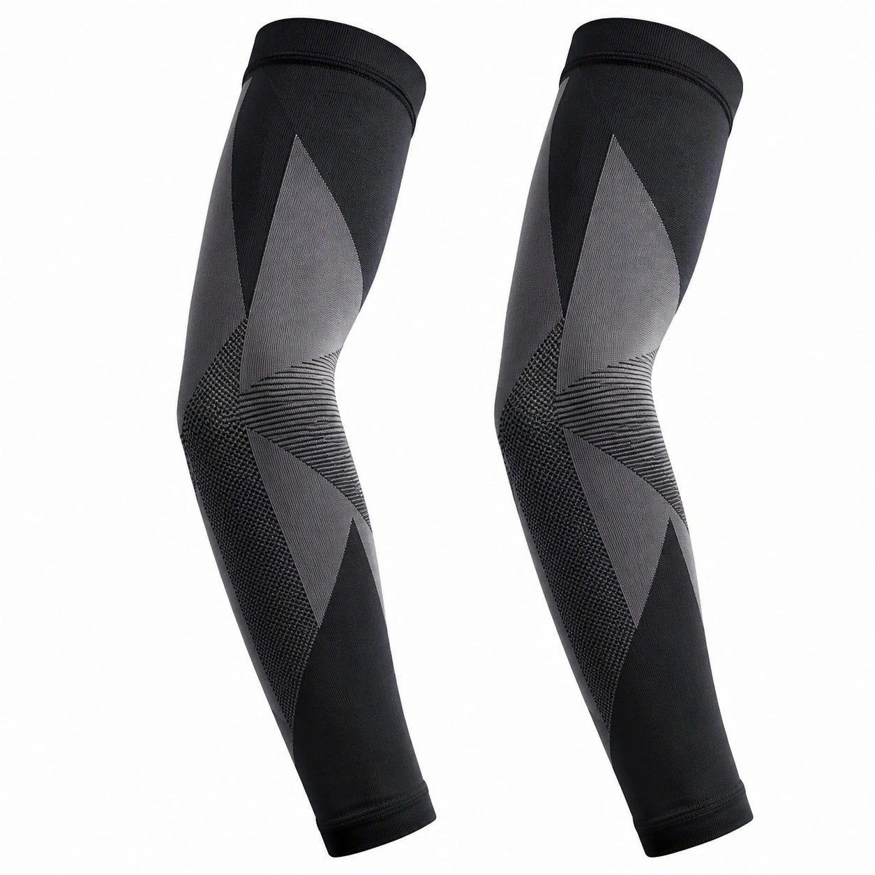 Manchettes de Compression Noires et Grises pour Sport