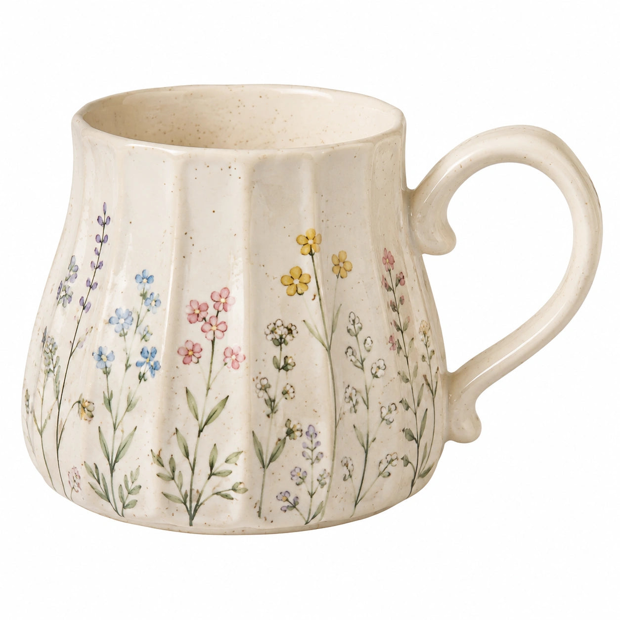 Tasse en céramique à motif floral 350ml