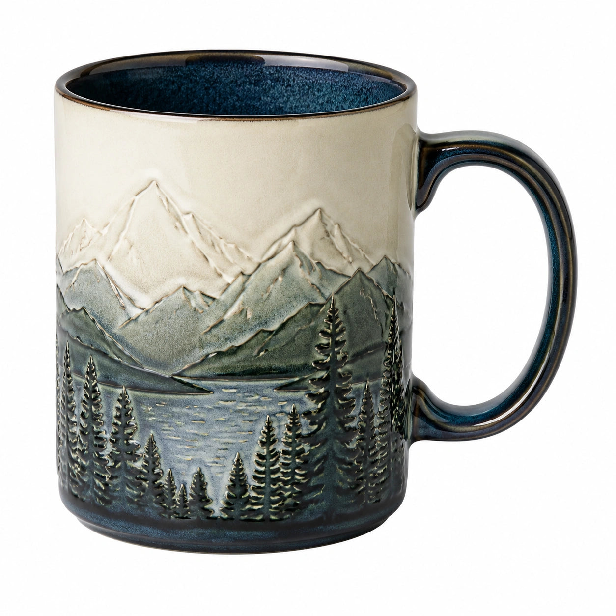 Mug en céramique motif montagne 350ml