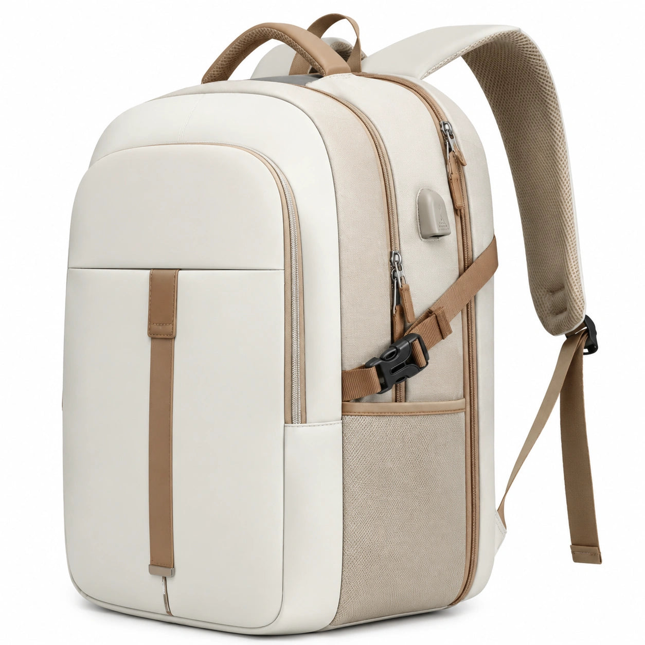 Sac à dos moderne multifonction 20L blanc cassé