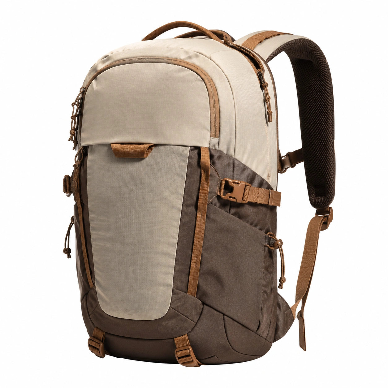 Sac à dos de randonnée 45L Beige et Marron