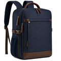 Sac à dos multifonctionnel bleu marine et marron 20L