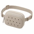 Sac banane perforé beige ajustable 20cm