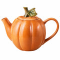 Théière citrouille en céramique orange 850ml