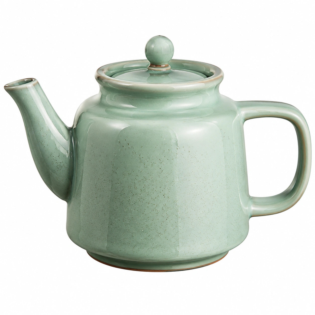 Théière en Céramique Émaillée Verte 1L