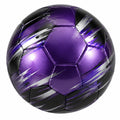 Ballon de football en violet et noir avec motif dynamique