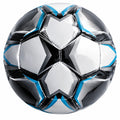 Ballon de football Blanc/Noir/Bleu avec panneaux cousus