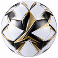 Ballon de football blanc, noir et or