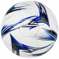 Ballon de football taille 5 blanc et bleu design moderne