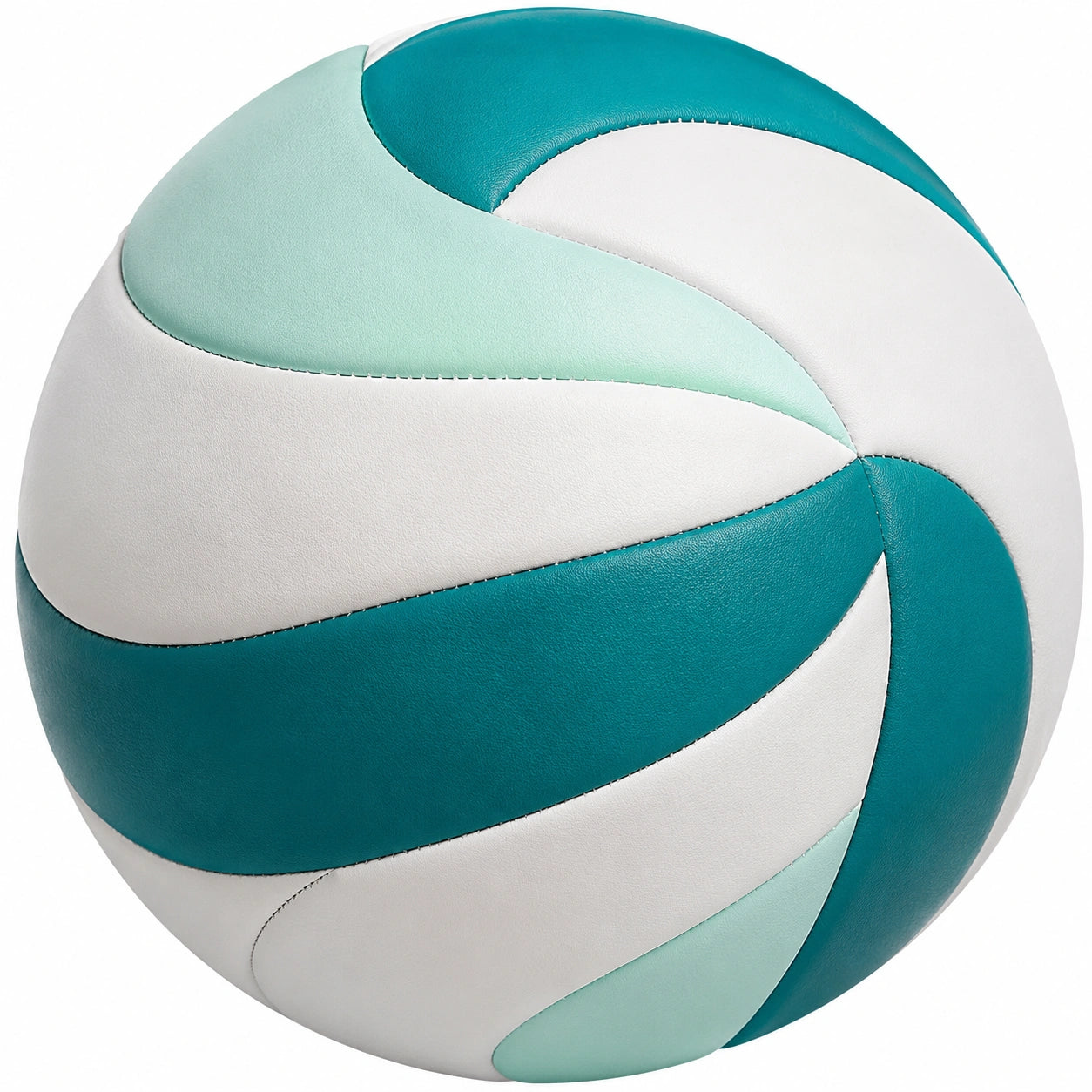 Ballon de volley extérieur blanc et turquoise