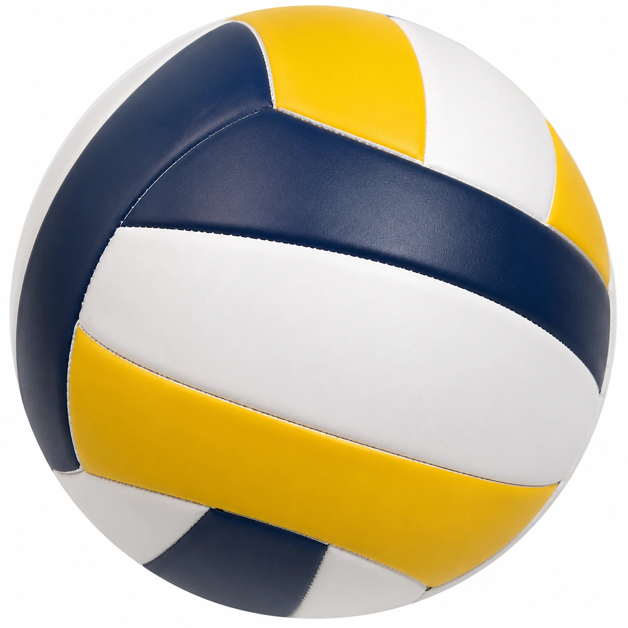 Ballon de volley blanc, bleu et jaune pour intérieur et extérieur