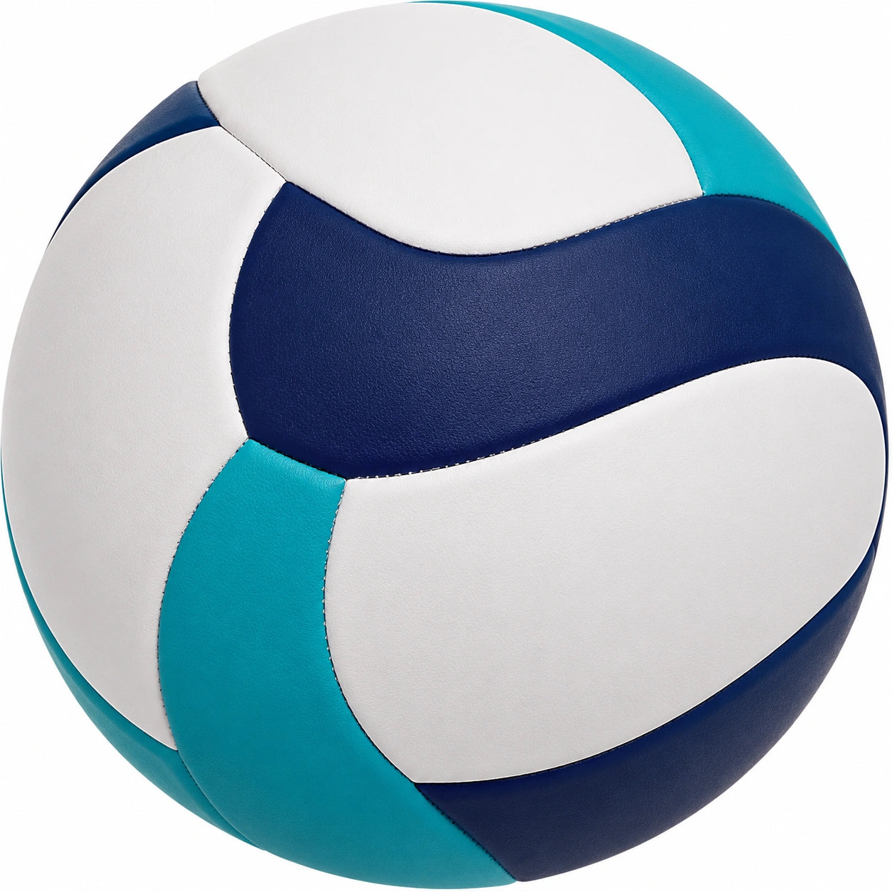 Ballon de Volley Intérieur Extérieur Bleu Marine/Blanc/Turquoise