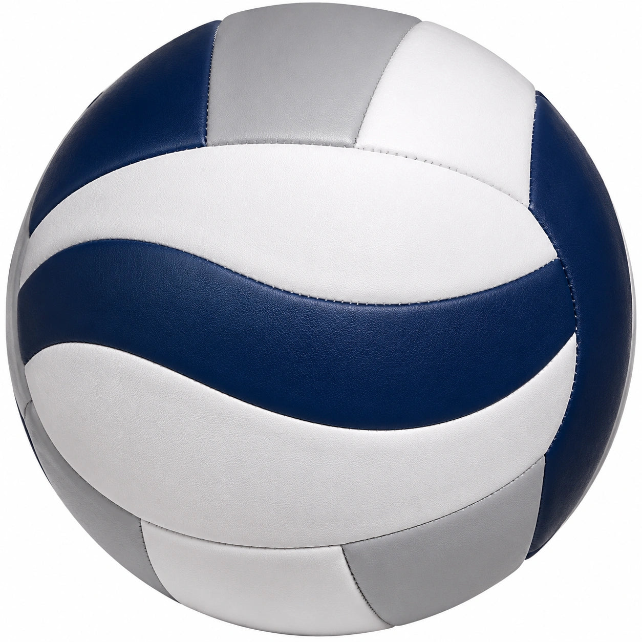 Ballon de volley-ball blanc bleu gris