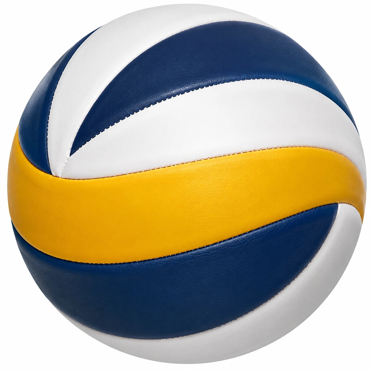 Ballon de volley extérieur bleu, blanc et jaune