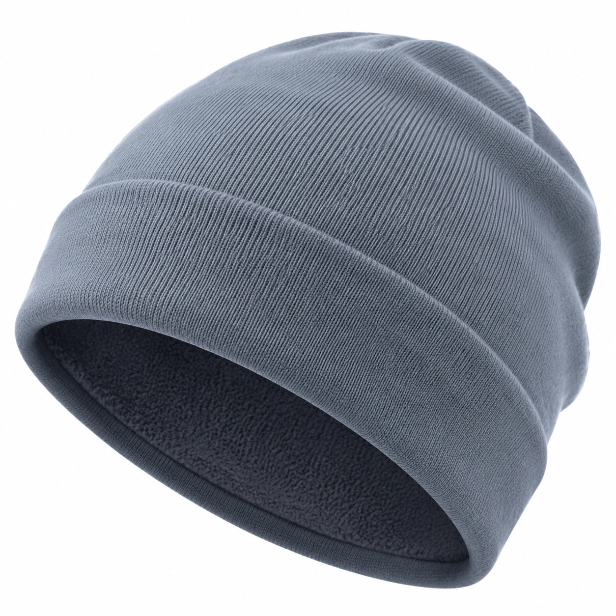 Bonnet doublé polaire bleu