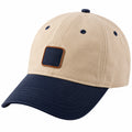 Casquette de baseball beige et bleu marine