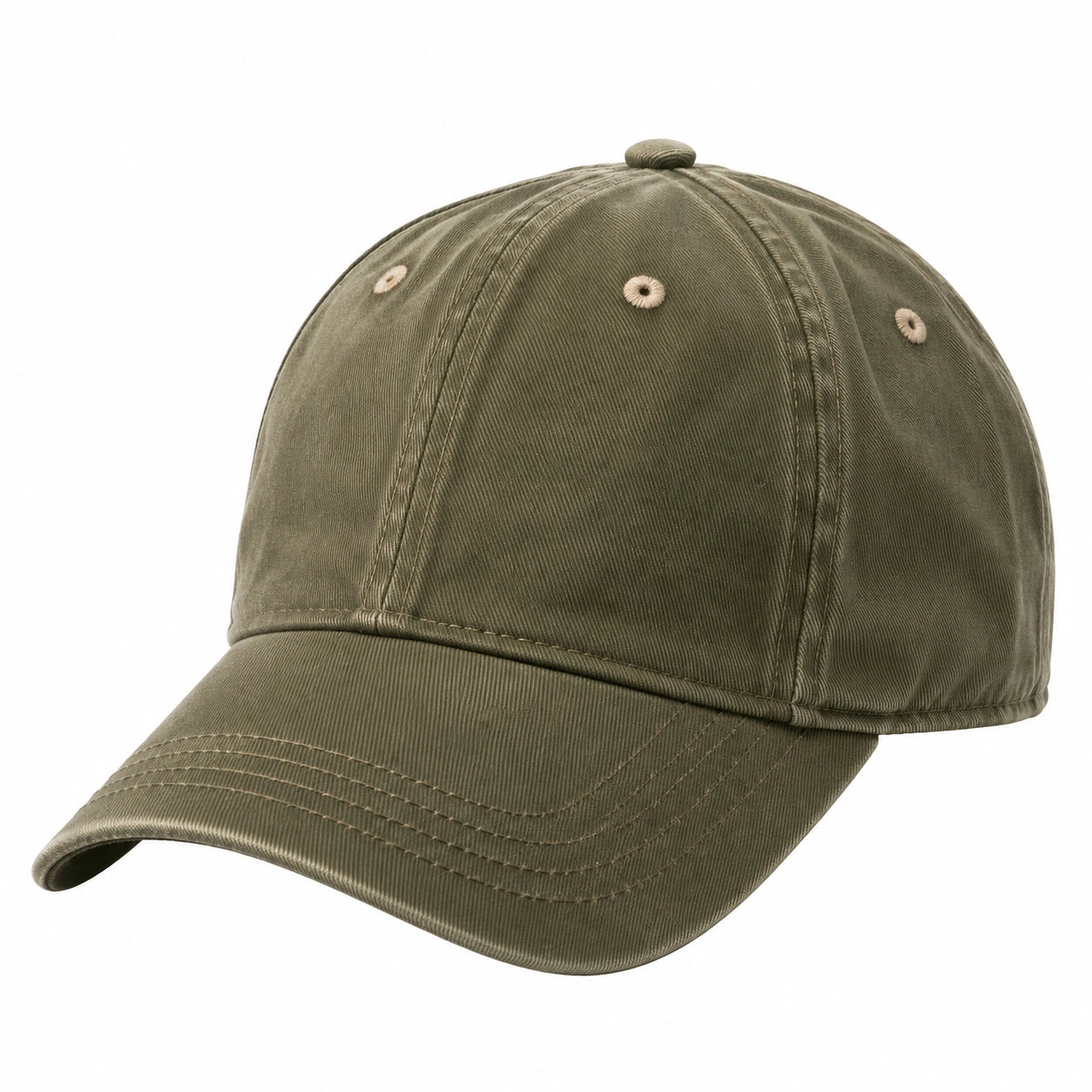 Casquette de Baseball Vert Olive Réglable