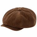 Casquette Gavroche Velours Côtelé Marron