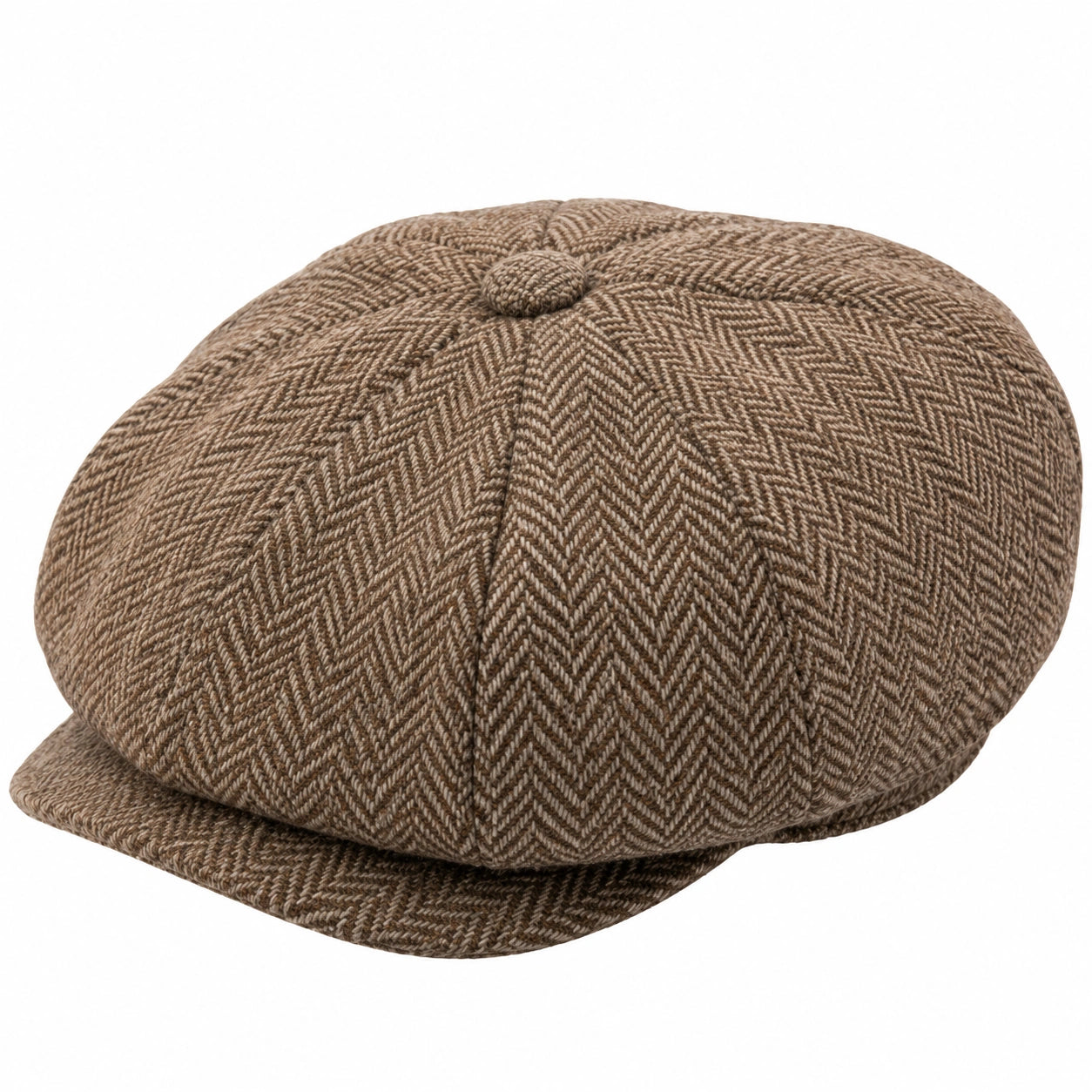 Casquette Gavroche Chevrons Marron