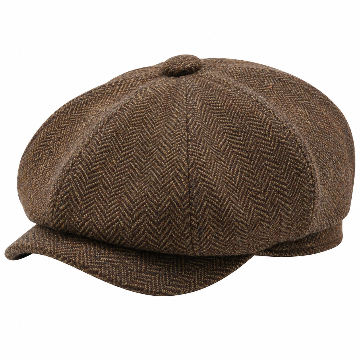 Casquette Gavroche Hiver Chevrons Marron