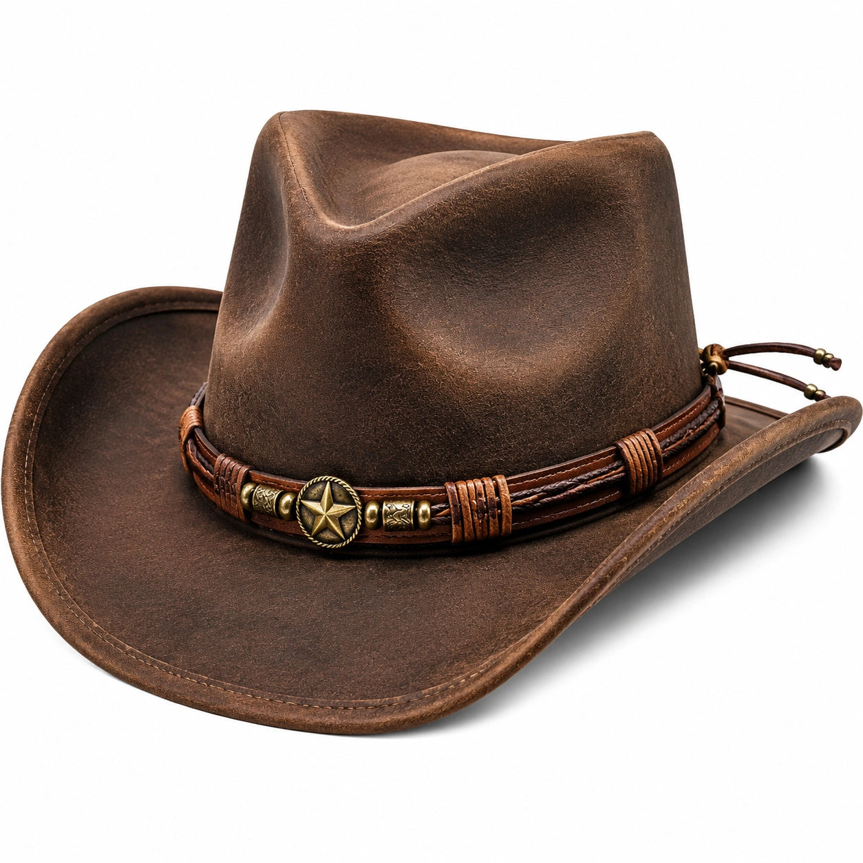 Chapeau Western Cowboy Marron