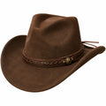 Chapeau Cowboy Classique en Feutre Marron