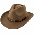 Chapeau de Cowboy Élegant Brun